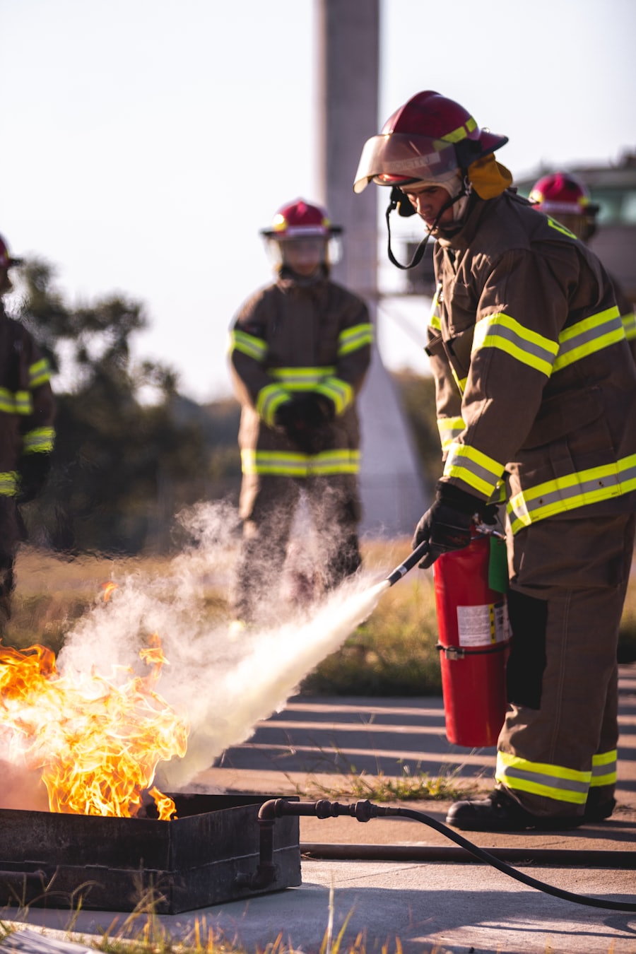 Formation incendie et maniement d'extincteur